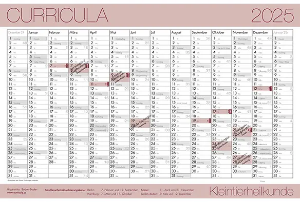 Kalender Kleintierheilkunde 2025